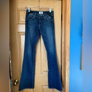 Paige Skyline Boot Distressed Maternity Jeans Sz 25